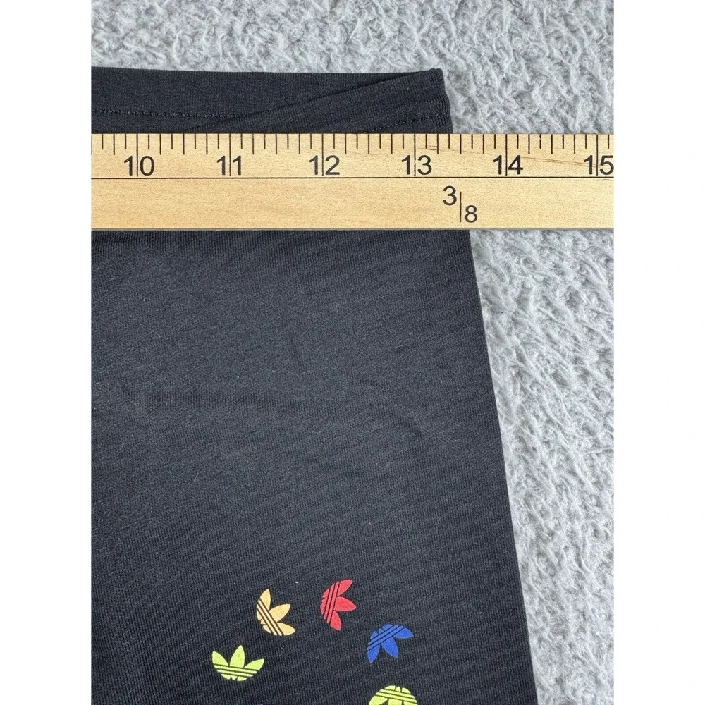 NEW Adidas Originals Leggings Girls XL 14-15Y Black Trefoil Logo HE4777